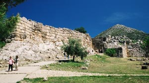 l'entr�e de Myc�nes