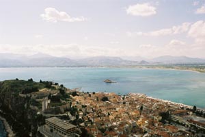 Vu de la forteresse en direction d'Argos